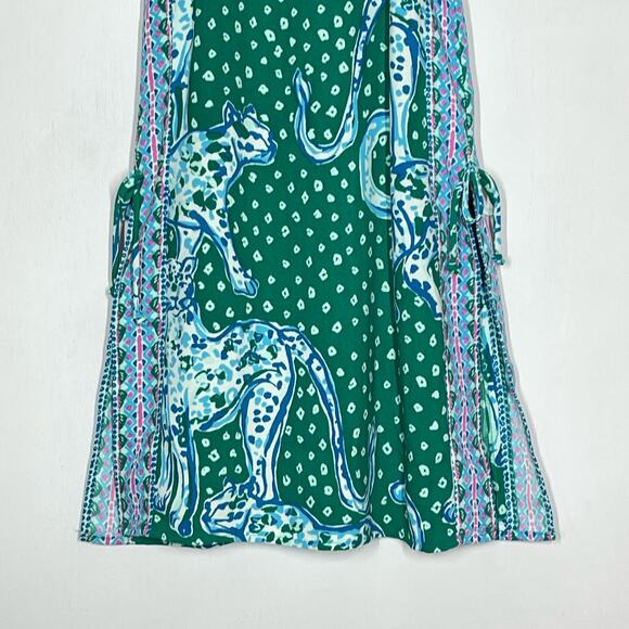 Lilly Pulitzer On The Prowl Engineered Romper Women's Size 0 Emerald Green Isle - Picture 5 of 11
